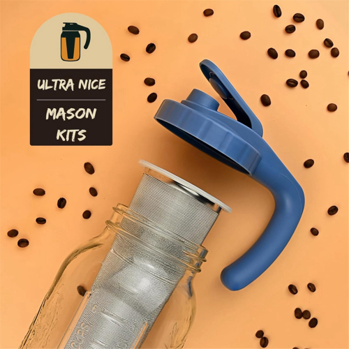 Premium Edelstahl Glas Eis Kaffee Maker Tee I 2