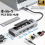 8-i-1 USB-hub med diskopbevaringsfunktion M.2 3