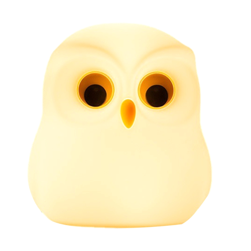Night Light, RGB Changing Owls Cute Silicone Night 1