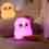 Night Light, RGB Changing Owls Cute Silicone Night 7