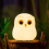 Night Light, RGB Changing Owls Cute Silicone Night 4