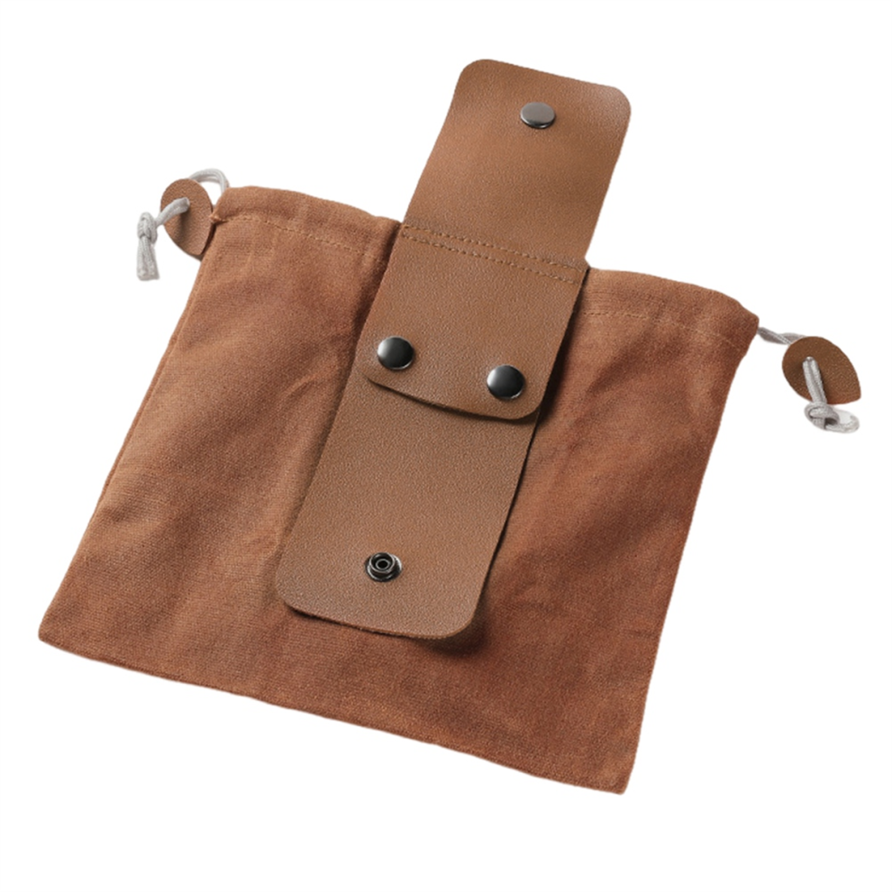 Sac de cueillette de fruits marron en toile