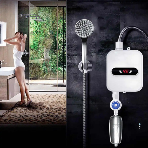 Rask vannvarmer til dusj og badekran – Plug H 2
