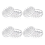 Carpet Protectors 8Pcs Spiked Caster Cups Floor Sa 2