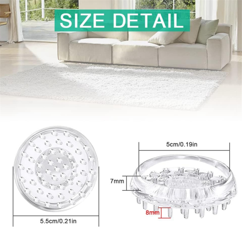 Carpet Protectors 8Pcs Spiked Caster Cups Floor Sa 2