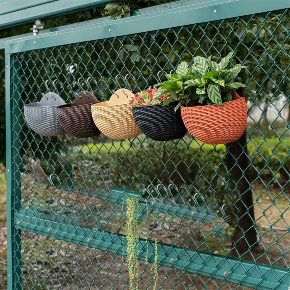 Pot De Fleurs Semi-circulaire Transparent à Suspendre - Pour Intérieur Et Balcon - Design Mural