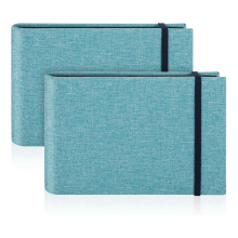 2 Pack Small Photo Albums, 6x4 Slip in Albums 200