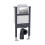 NES Home Nes Home Top or Front Wall Hung Toilet Frame Chrome Flush Round Buttons 1