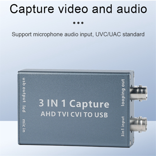 AHD videofangekort TVI CVI til USB 3.0 1080P 60 2
