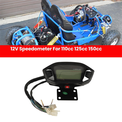 12V Ταχύμετρο Μοτοσικλέτας, Στροφόμετρο, Οδόμετρο για 1