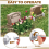 12 vasi da cimitero con punte commemorative floreali 7