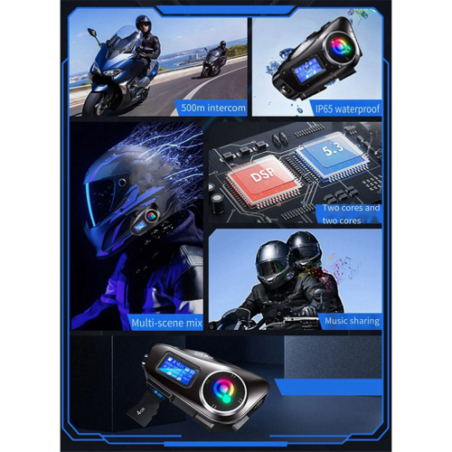 Q58 Max Capacete de Motocicleta Intercomunicador Bluetooth IP65 2