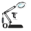 10X Magnifying Glass with Light and Stand, Dimmer 3
