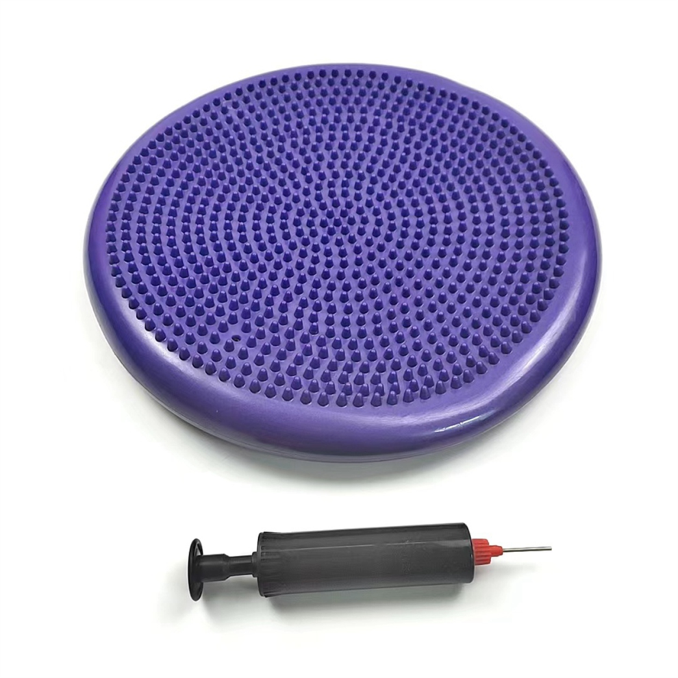 Tapis d'équilibre de yoga en PVC, coussin de massage gonflable,