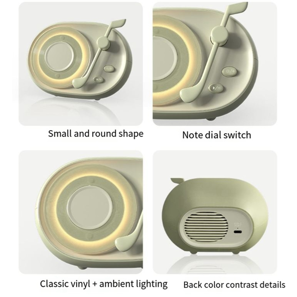Altavoz Bluetooth 1200Mah Escritorio Luz Ambiental Wi-image