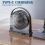Petit ventilateur de bureau USB, mini ventilateur portable rechargeable 7