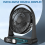 Petit ventilateur de bureau USB, mini ventilateur portable rechargeable 8