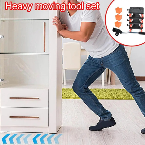 8pcs Heavy Mover Rolling Home Tool with Wheel Movi 1