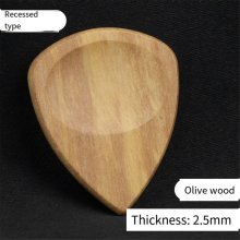Gegroefde gitaarplectrums, houten plectrums voor elektrische gitaar, A