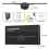 Proiector holografic 3D HD, player cu 244 LED, ventilator pentru 7