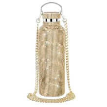 Diamond Stainless Steel Water Bottle Portable Glit