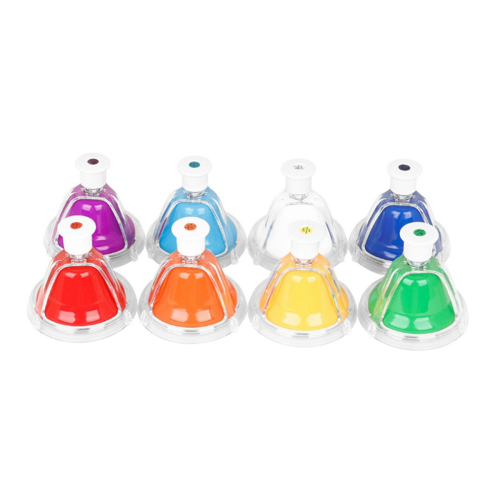 Set de 8 clopoței de mână, set diatonic de clopoței, percuție 2