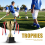 Taça de troféu de ouro de 11,4 polegadas para competição de reunião esportiva 5