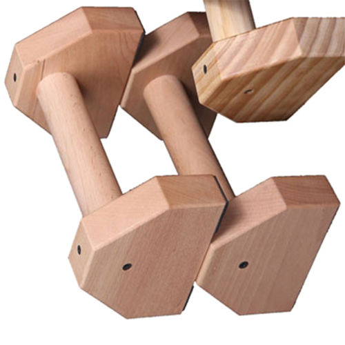Soporte para flexiones de madera con base antideslizante 2