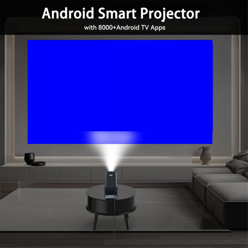 Projektor Y6S Android Wi‑Fi Hem Bärbar Väggprojektor 2