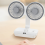 Double Sided Fan, Desktop Oscillating Dual USB Rec 5
