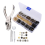 Kit com 120 fechos de pressão em couro, 6 cores, metal 1