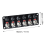 Panel de coche 12/24V con interruptores múltiples y control de energía universal 4