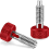 2-pack rode hand intrekbare veerzuiger met K 2