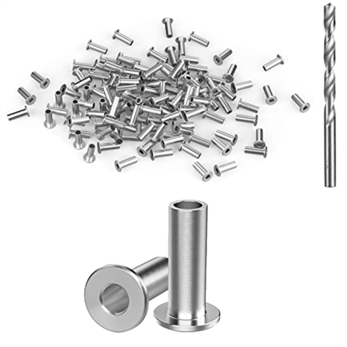 70 Pack Stainless Steel Protector Sleeves for 1/8I 1