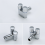 Mini Multi-Function Faucet Brass 1 Into 2 Out Dual 10
