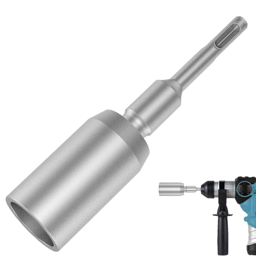 SDS-Plus T Post Ground Rod Driver, Drill Bit Drive 1