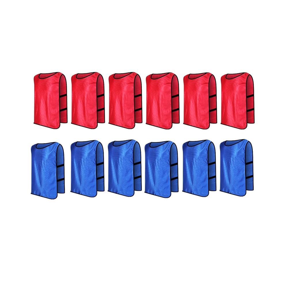 Lot de 12 gilets de jeu de Dodgeball, maillots d'entraînement de football