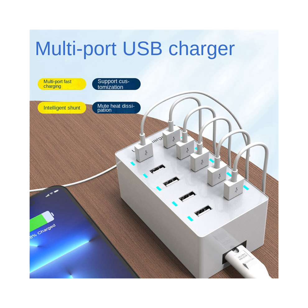 50W Usb Multiport Charger Fast Charge Hub 10 Port 4851430263185