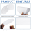 200 Sheets Kiln Microwave Papers, Ceramic Fiber Pa 6