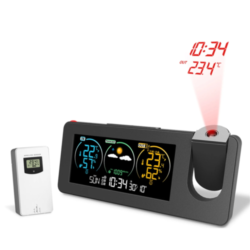 ZX3538 New Electronic Projection Clock Weather Sta