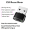 Mini Mouse Jiggler ON/Off Button USB Movement Simu 6