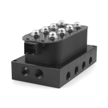 Luftfjädringsfördelningsventil med solenoid 1/4 tum