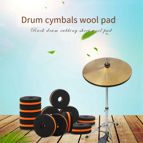 10Pcs Shelf Drum Piece Black-Orange Double-Color H 2