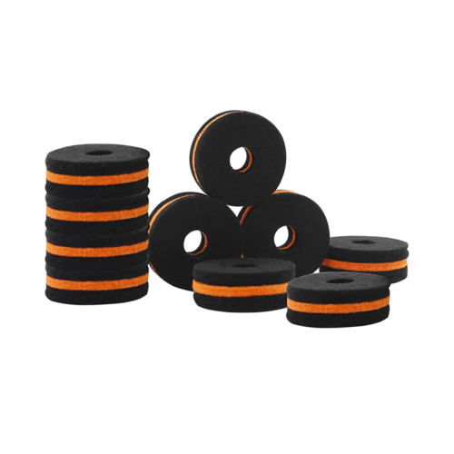 10Pcs Shelf Drum Piece Black-Orange Double-Color H
