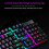 T-WOLF T20 USB Wired Gaming Keyboard with Colorful Backlit Ergonomic Mechanical Keyboard 5
