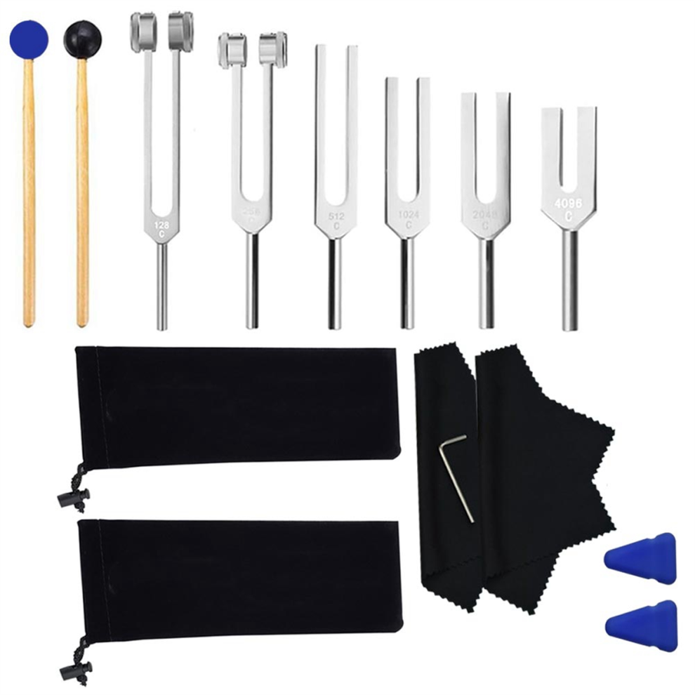 Semoic 128 Hz Tuning Fork Set,Tuning For Healing Chakra,S