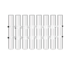 8Pcs Hinged Flower Vase Clear Glass Test Tube Hang
