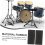 Cuscinetto in gomma antiscivolo per grancassa Jazz Pedal Guards Ki 11
