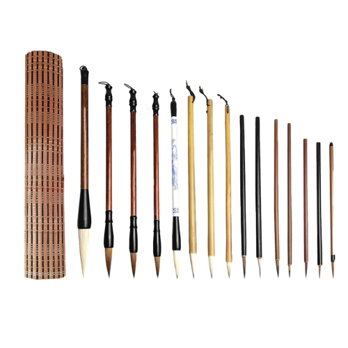 Chinesisches Kalligraphie-Pinsel-Set, 15-teilig, Schreibstift 1