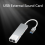 Placa conversora de áudio externo USB com cabeça de 5.1 canais 4